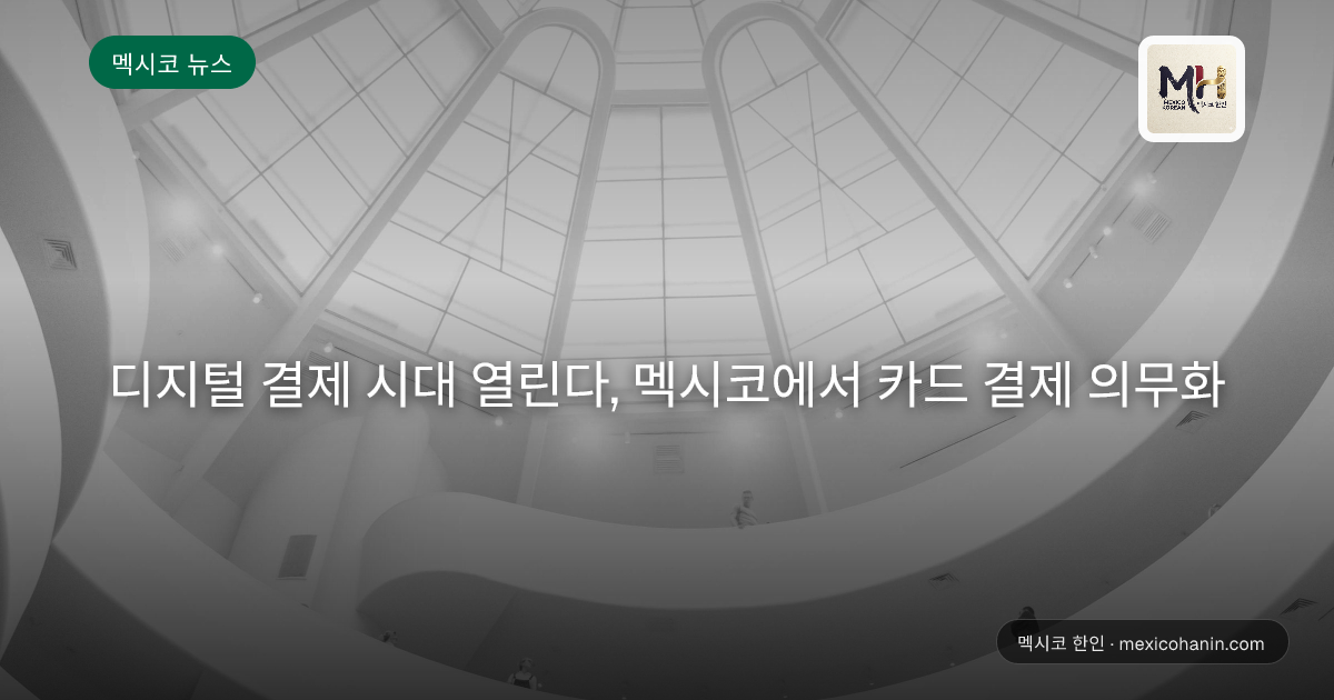 디지털 결제 시대 열린다, 멕시코에서 카드 결제 의무화